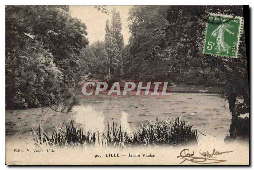 CPA Lille Jardin Vauban 