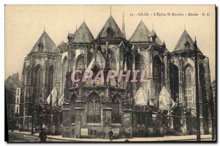 CPA Lille l'Eglise St Maurice Abside 