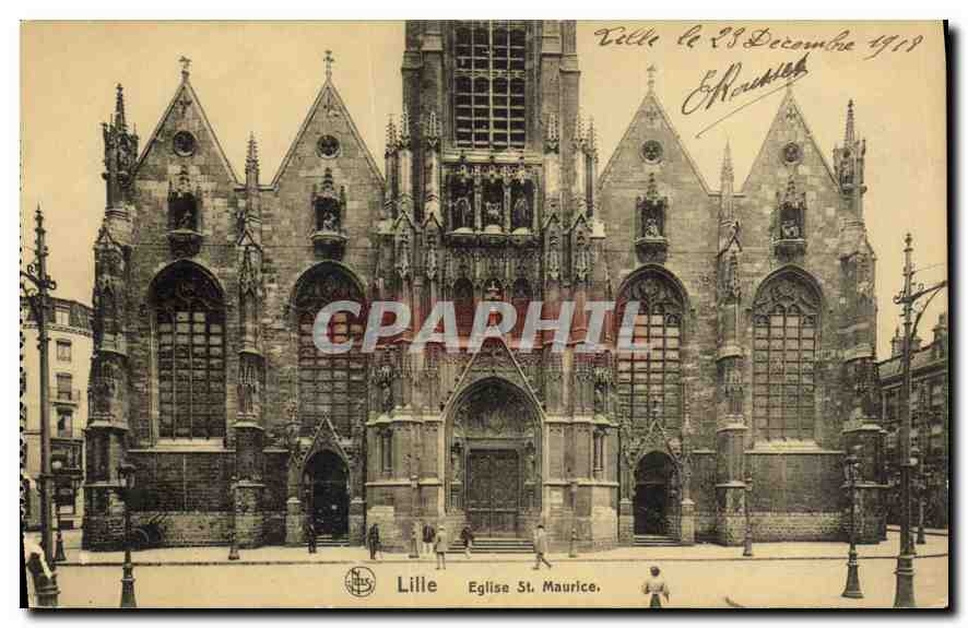 CPA Lille Eglise St Maurice 