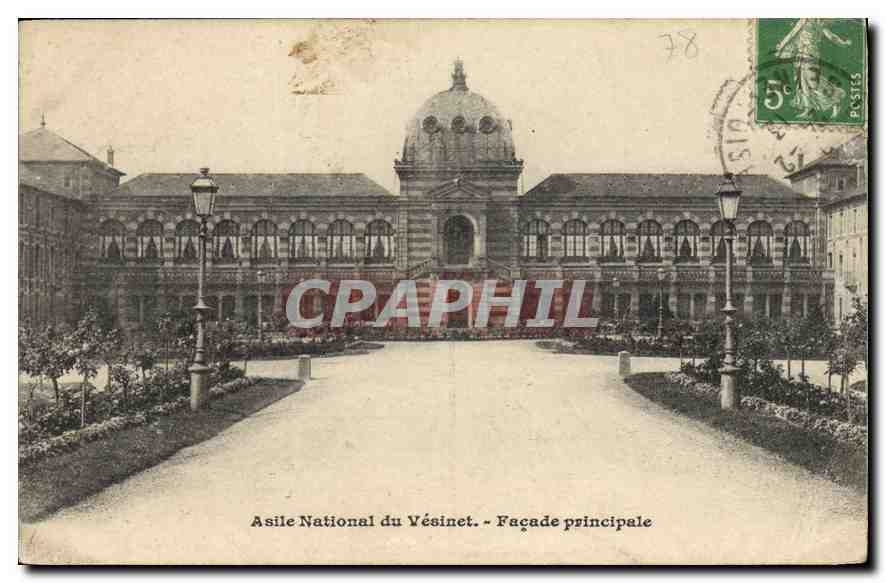 CPA Asile National du Vesinet Facade principale