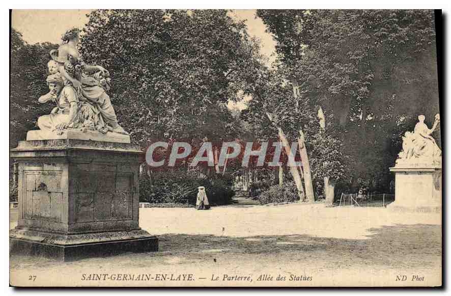 CPA Saint Germain en Laye Le Partierre Allee des Statues