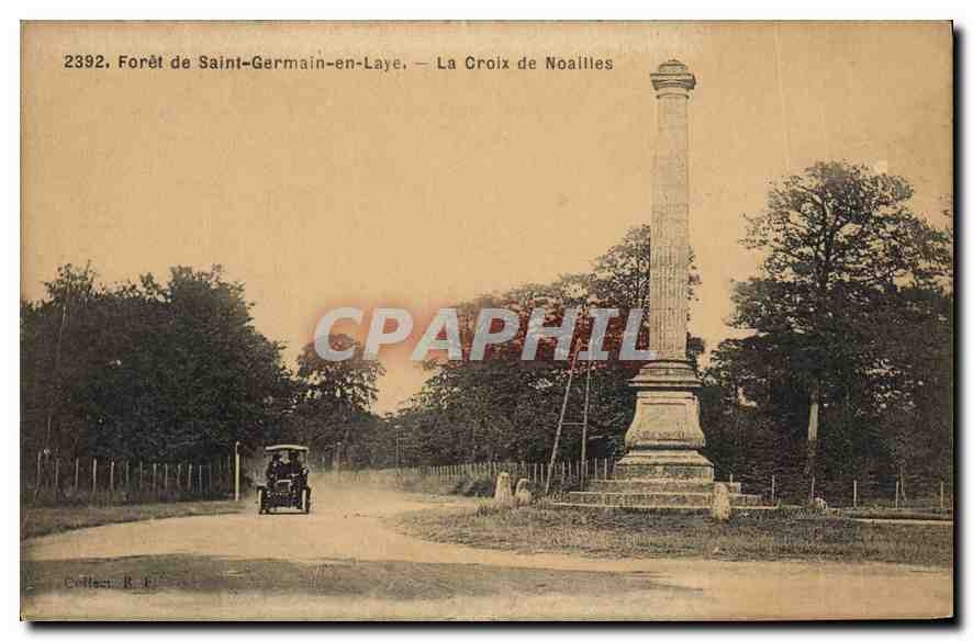 CPA Saint Germain en Laye La Croix de Noailles Automobile