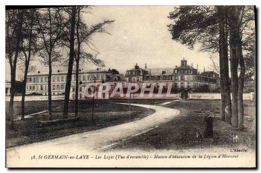 CPA Saint Germain en Laye Le Loges Vue d'ensemble Maison d'education de la Legion d'Honneur