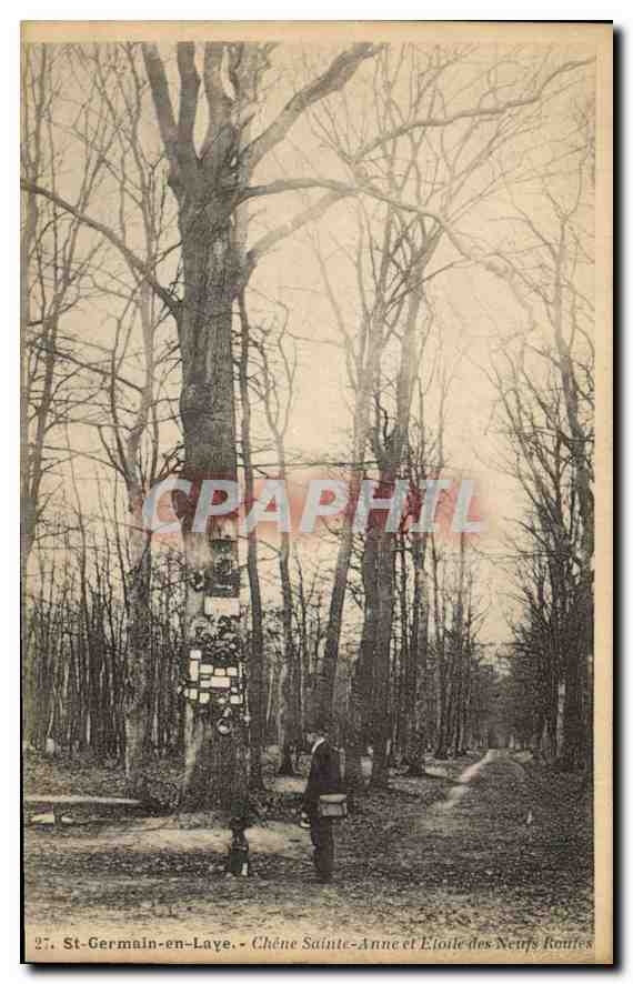 CPA Saint Germain en Laye Chene Sainte Anne et Etoile des Neufs Roufes
