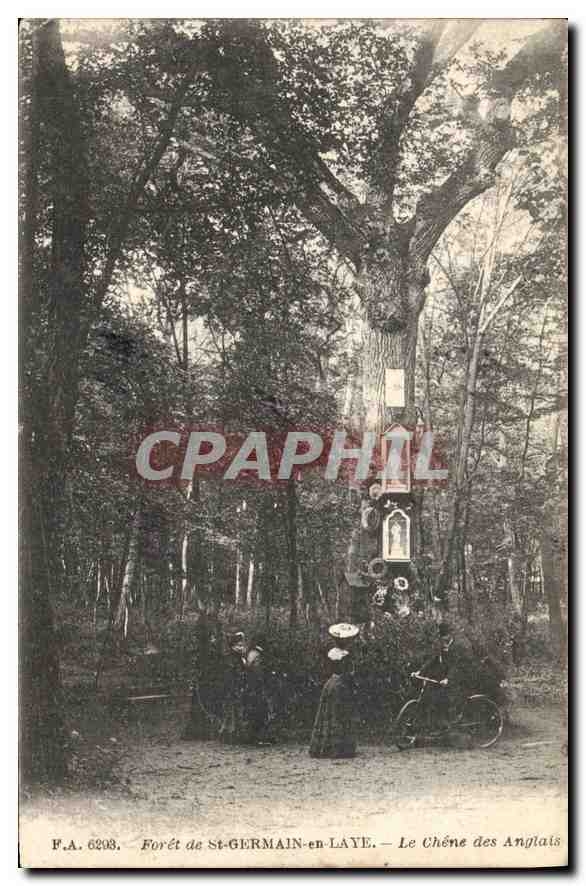 CPA Saint Germain en Laye Le Chene des Anglais Velo Cycle