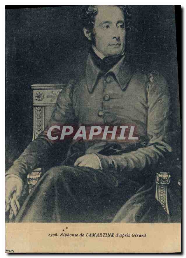 CPA Alphonse de Lamartine d'apres Gerard