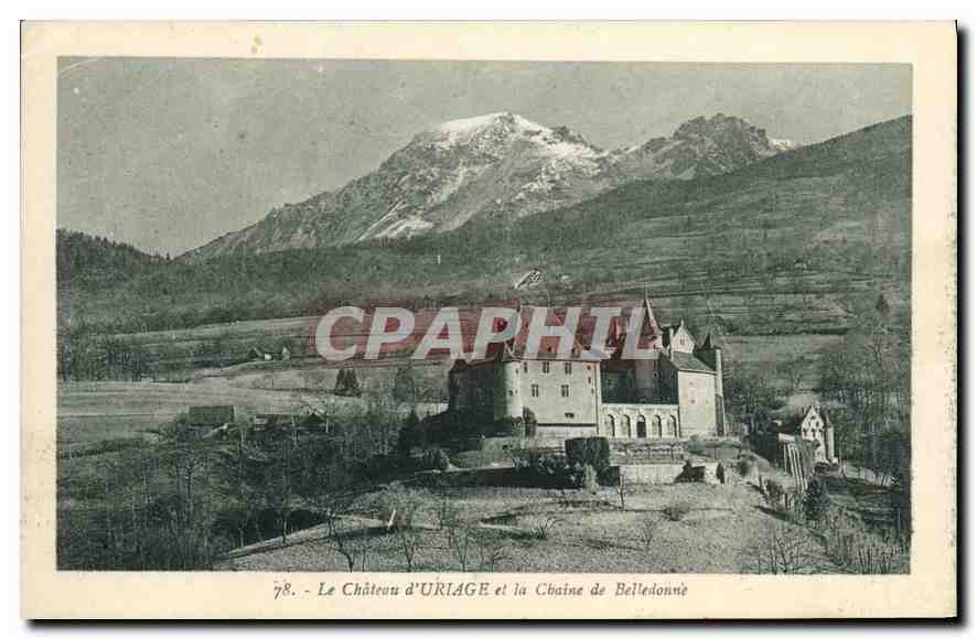 CPA Le Chateau d'Uriage et la Chaine de Belledonne