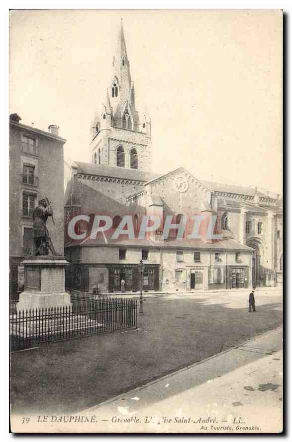 CPA Le Dauphine Grenoble L'Eglise Saint Andre 