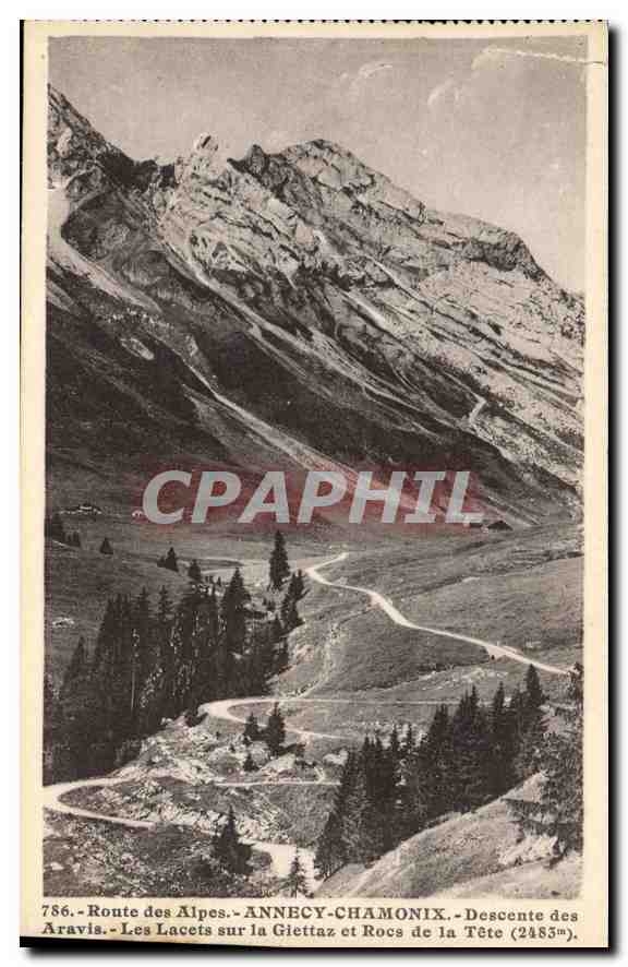 CPA Route des Alpes Annecy Chamonix