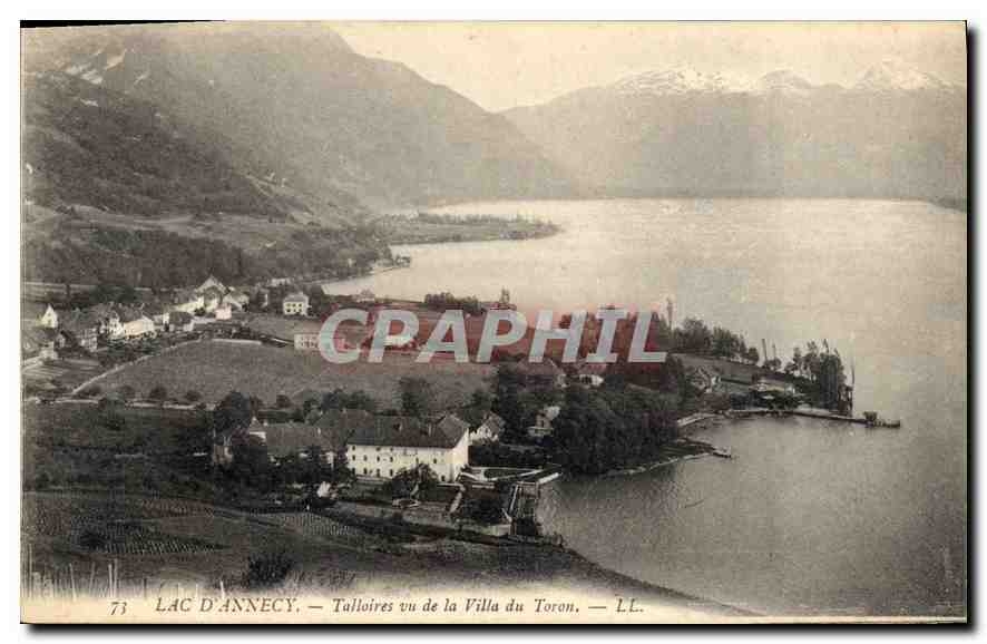 CPA Lac d'Annecy Talloires vu de la Villa du Toron