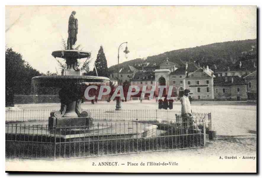 CPA Annecy Place de l'Hotel de Ville 
