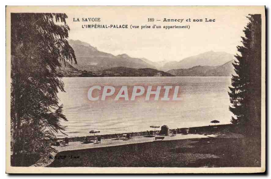 CPA La Savoie Annecy et son Lac L'Imperial Palace