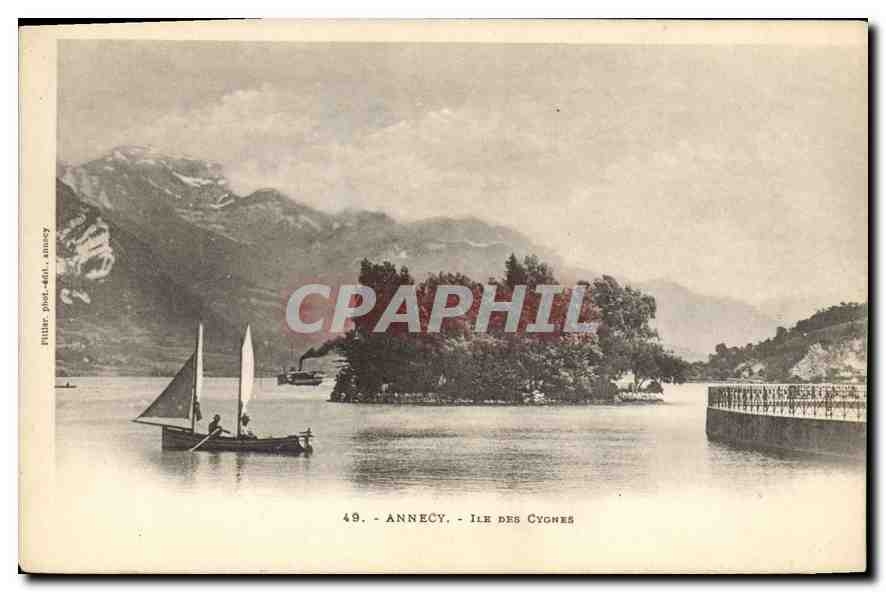 CPA Annecy Ile des Cygnes 