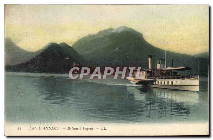 CPA Lac d'Annecy Bateau a Vapeur 