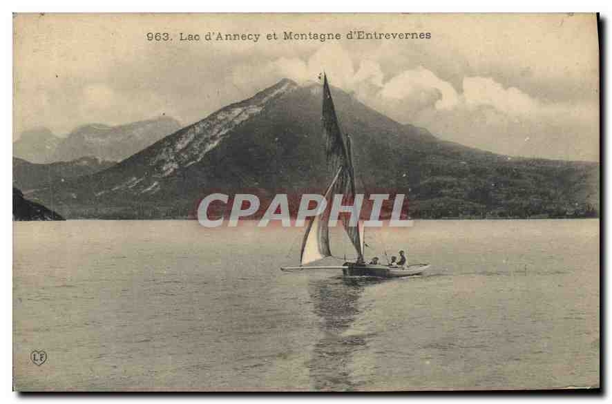 CPA Lac d'Annecy et Montagne d'Entrevernes