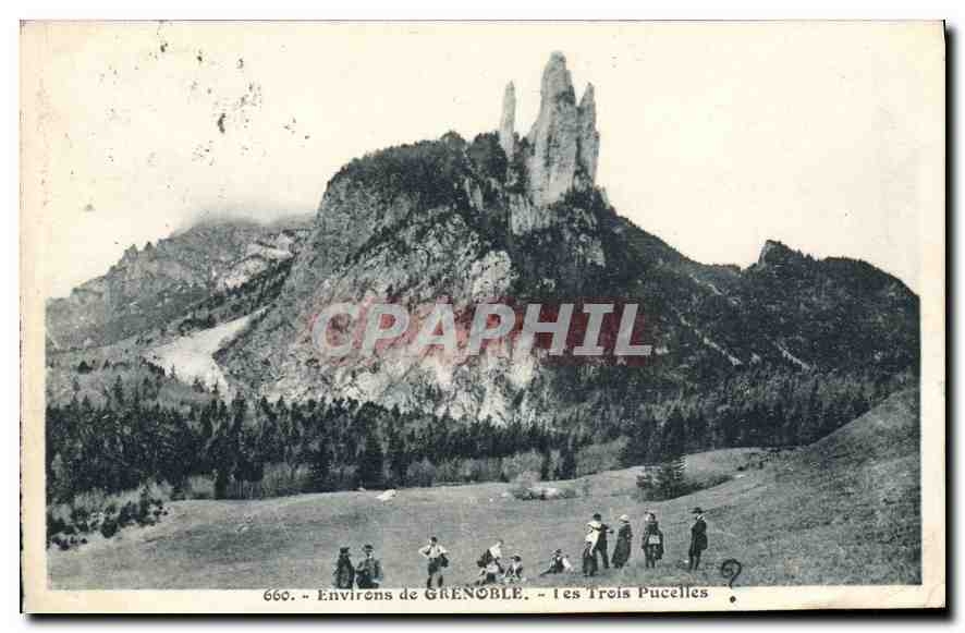 CPA Environs de Grenoble les Trois Pucelles 