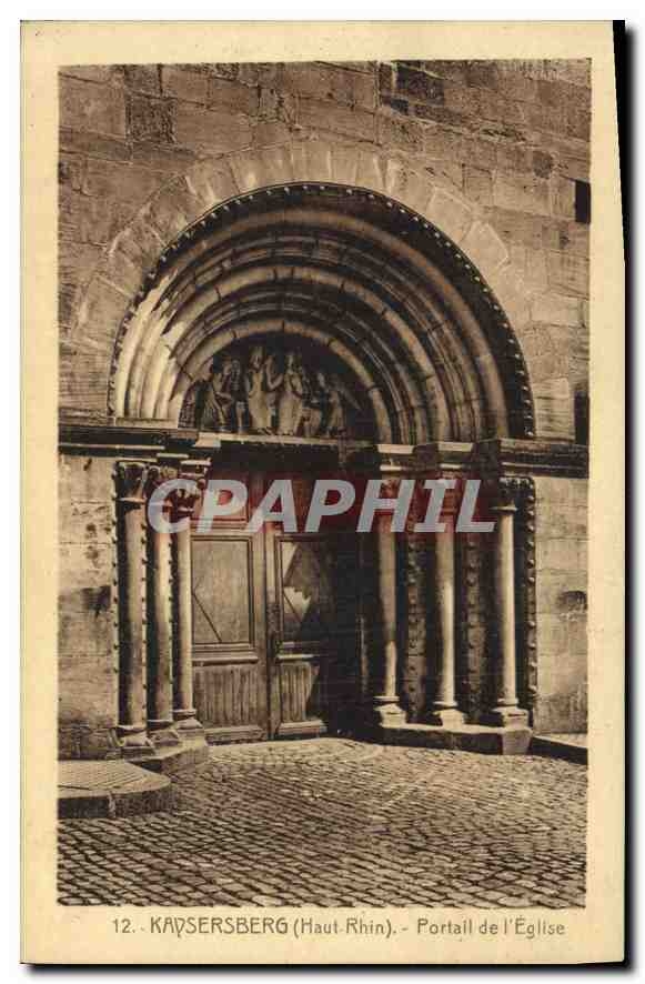 CPA Kaysersberg Haut Rhin Portail de l'Eglise 