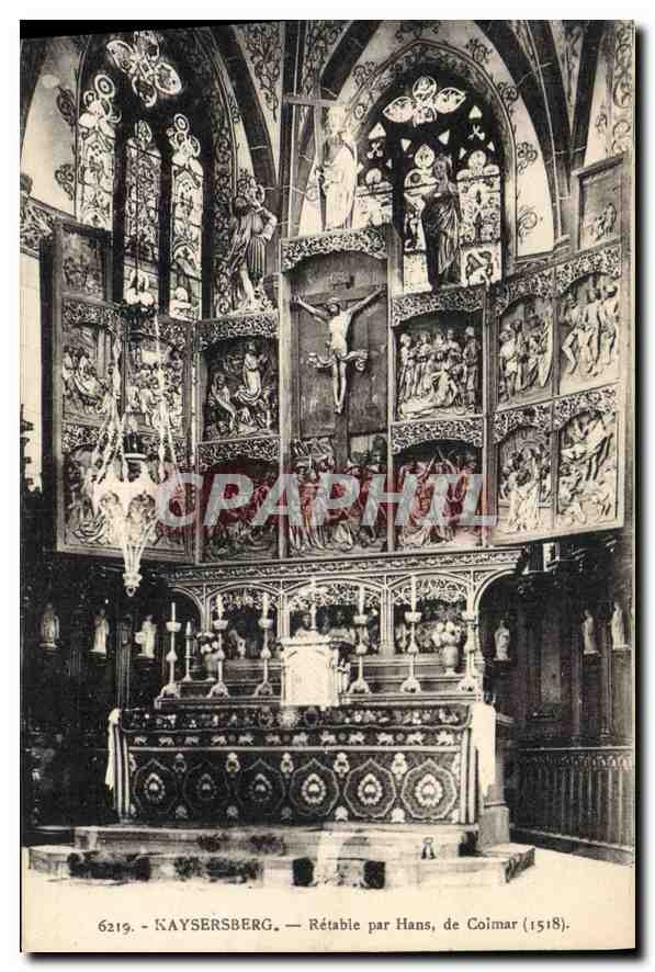 CPA Kaysersberg Retable par Hans de Coimar