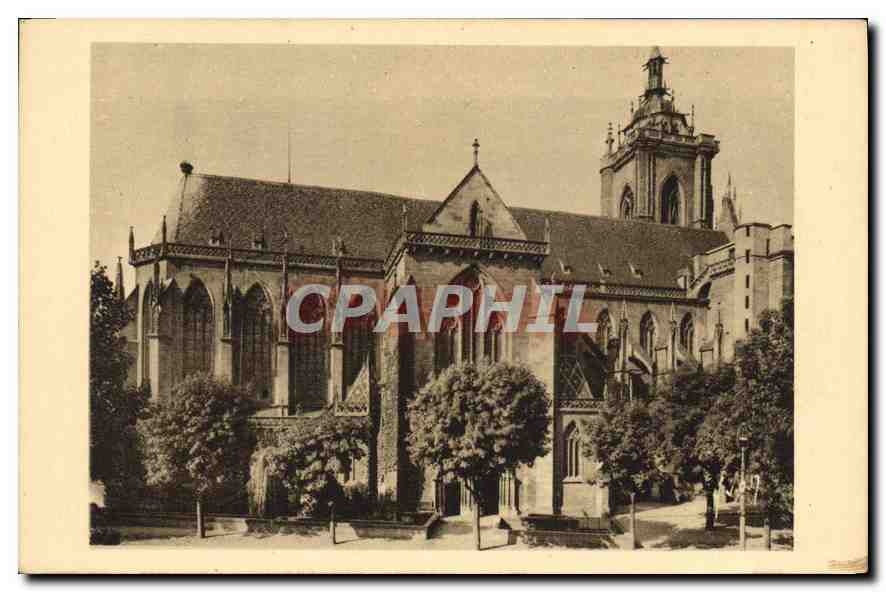CPA Colmar Haut Rhin La Cathedrale Saint Martin 