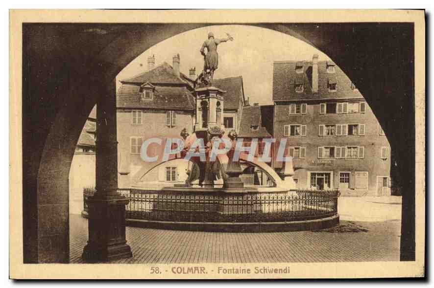 CPA Colmar Fontaine Schwendi 