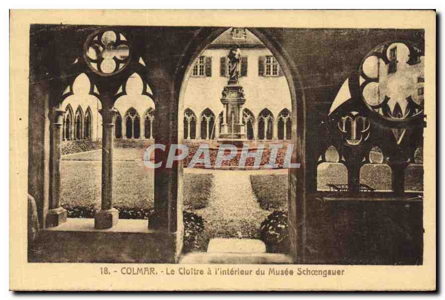 CPA Colmar Le Cloitre a l'Interieur du Musee Schoengauer 