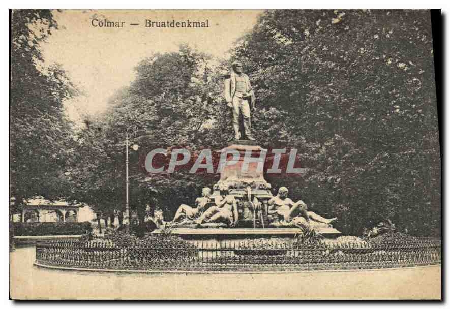 CPA Colmar Bruatdenkmal 