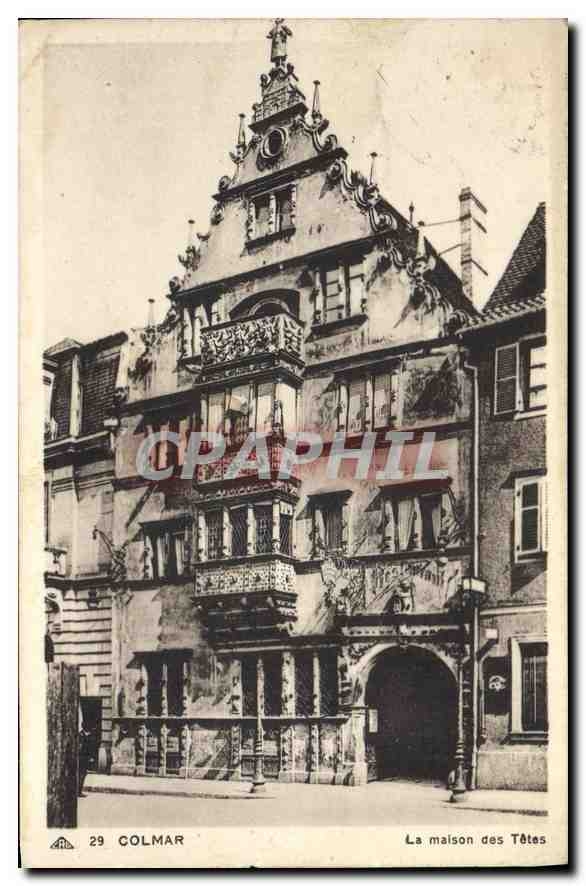 CPA Colmar La Maison des Tetes 