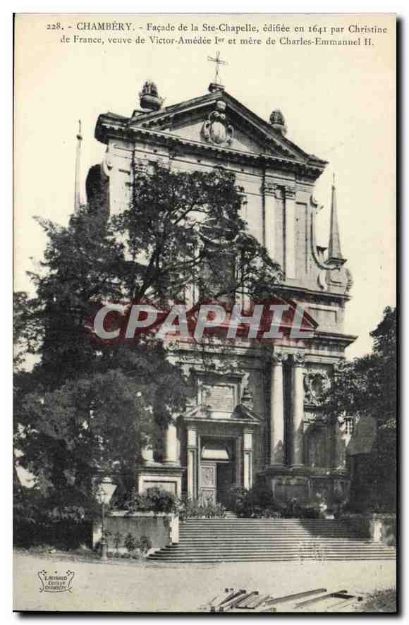 CPA Chambery Facade de la ste Chapelle