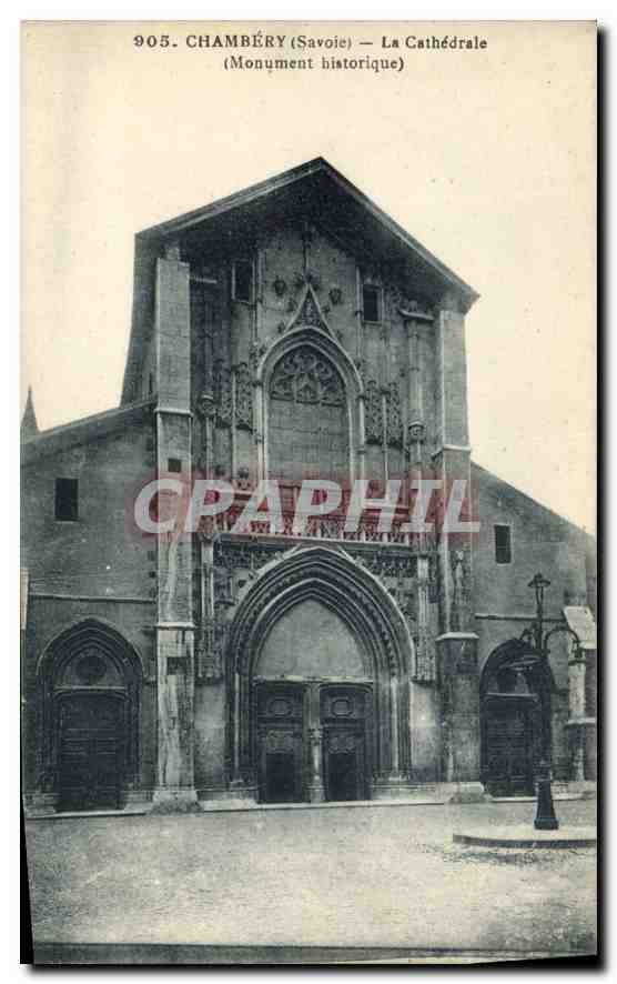 CPA Chambery Savoie La Cathedrale Monument historique 