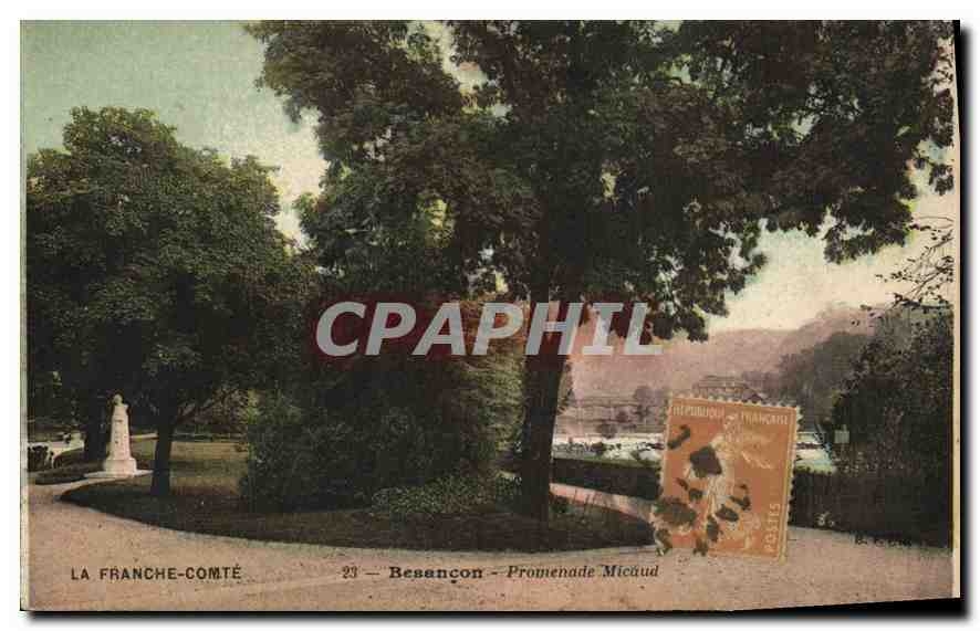CPA Besancon Promenade Micaud 