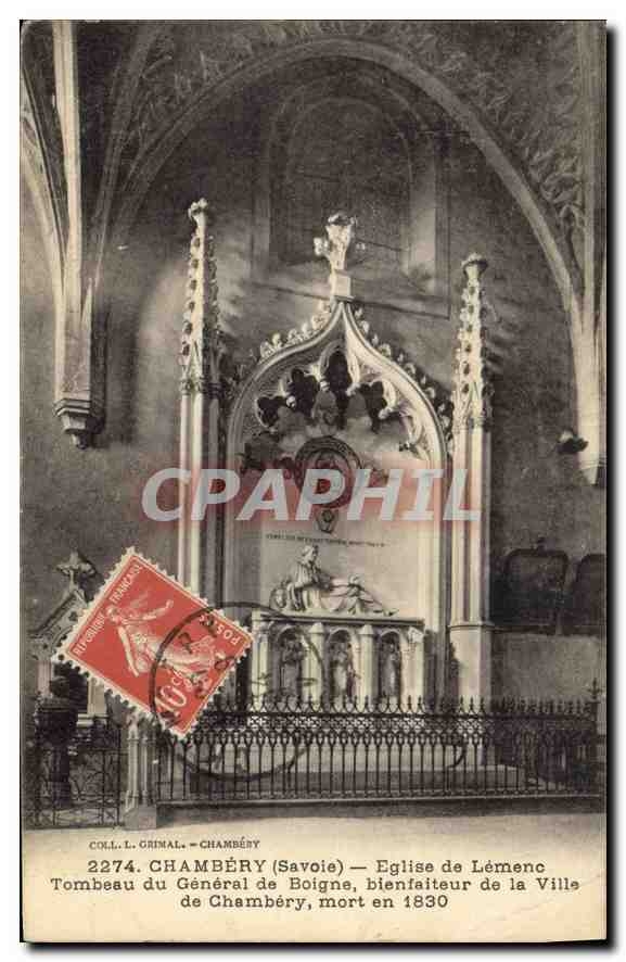 CPA Chambery Savoie Eglise de Lemenc Tombeau du General de Boigne 