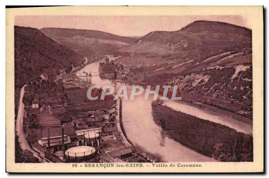 CPA Besancon les Bains Vallee de Casamene