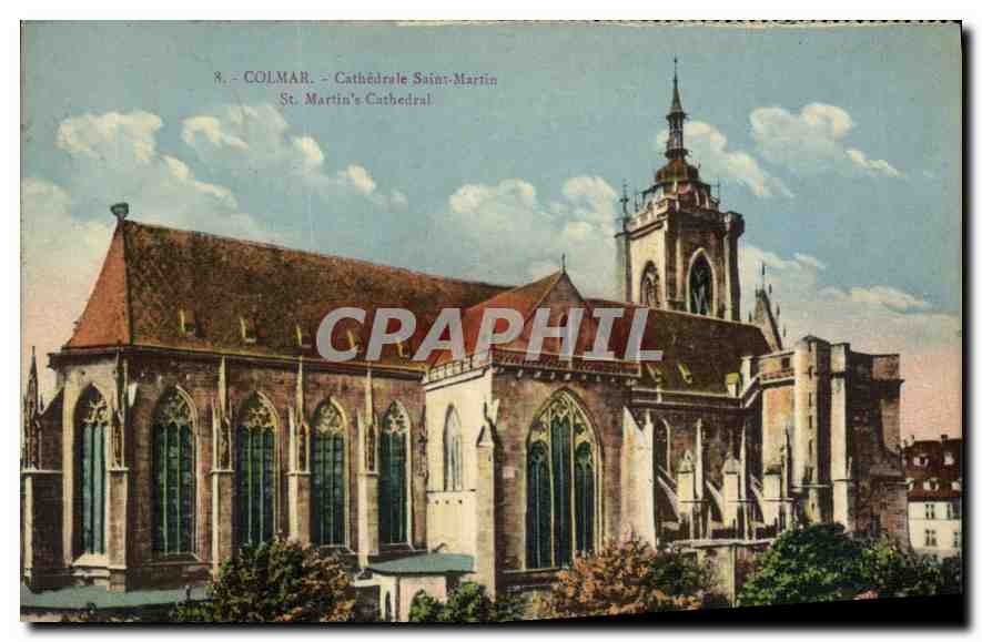 CPA Colmar cathedrale Saint Martin 