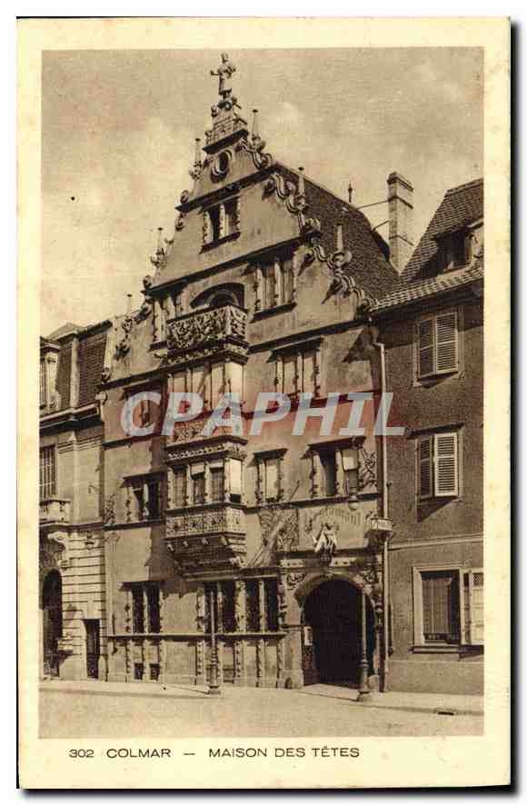 CPA Colmar Maison des tetes 