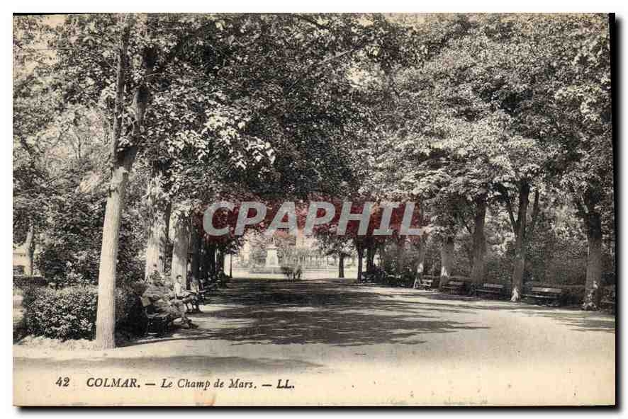CPA Colmar le Champ de Mars 