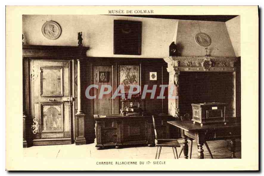 CPA Musee de Colmar Chambre Alsacienne du 17 Siecle
