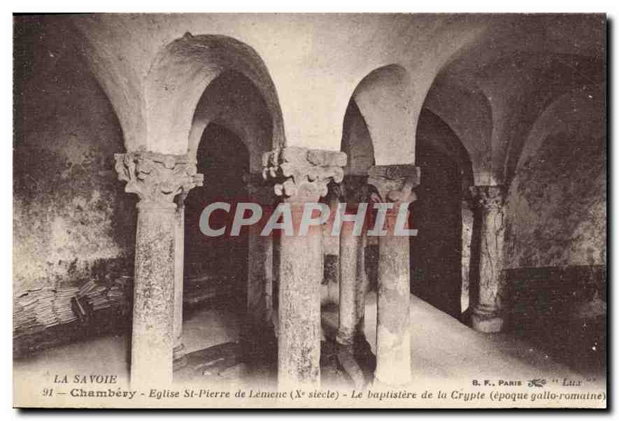 CPA La Savoie Chambery eglise St Pierre de Lemenc X siecle la basilique de la Crypte epoque gallo ro