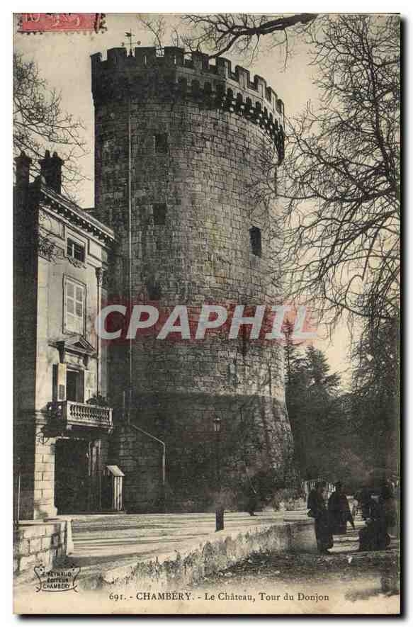 CPA Chambery le chateau tour du Donjon