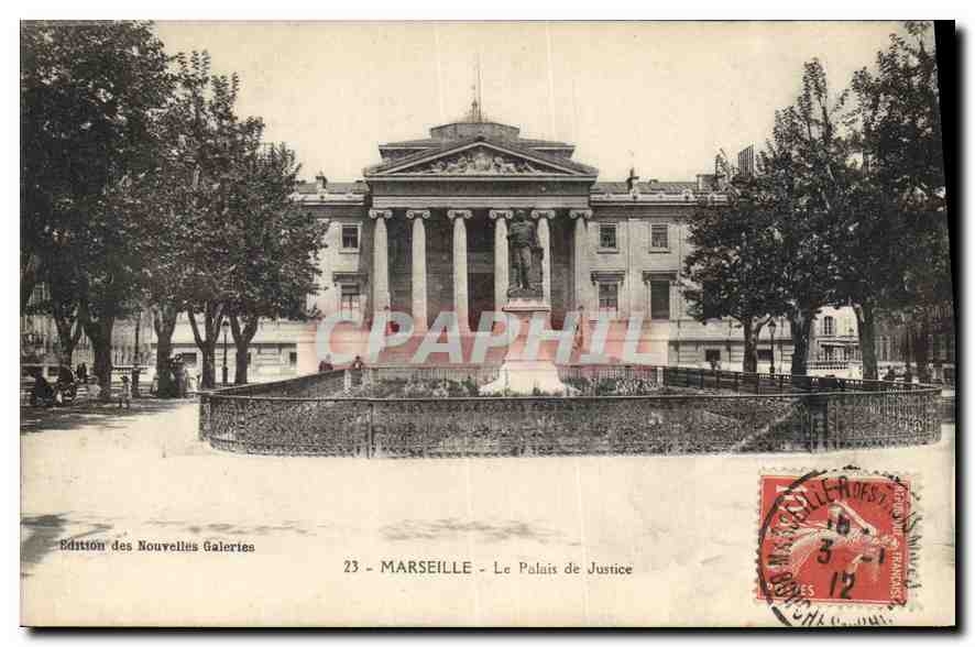CPA Marseille le palais de Justice 