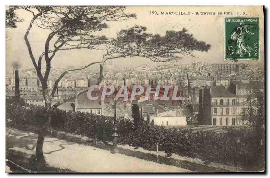 CPA Marseille a travers les Pins 