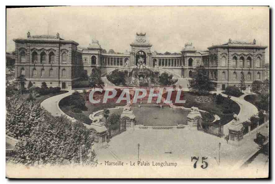CPA Marseille le palais Longchamp 