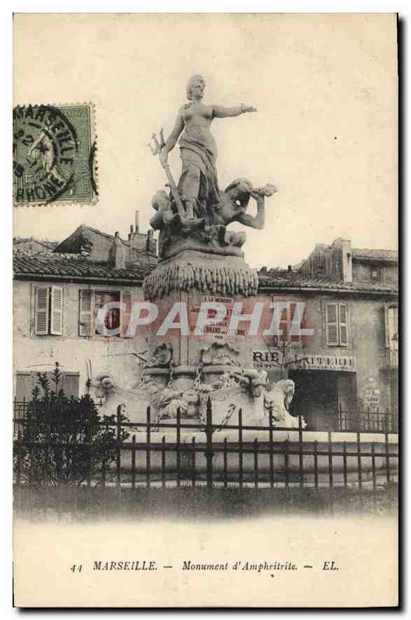 CPA Marseille Monument d'Amphritrite 