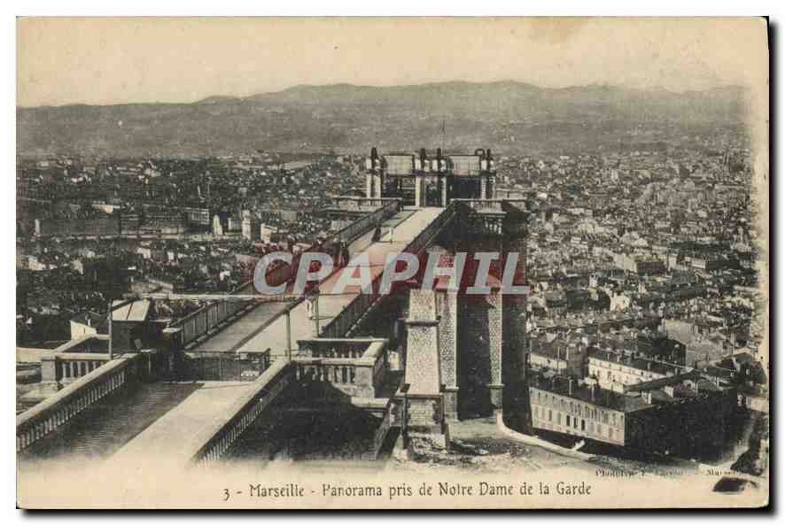 CPA Marseille Panorama pris de Notre Dame de la Garde 