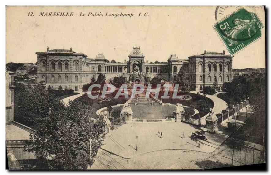 CPA Marseille le palais Longchamp 
