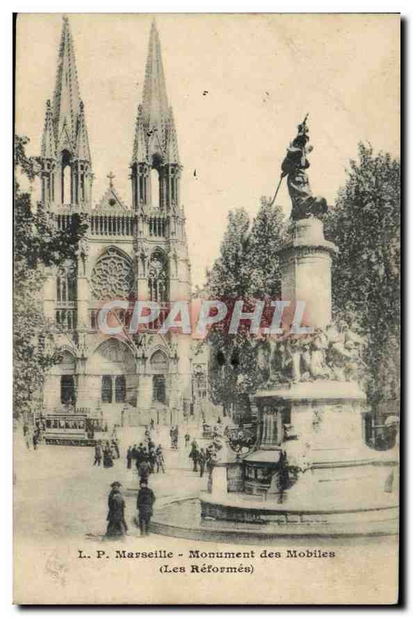 CPA Marseille Monument des Mobiles les Reformes