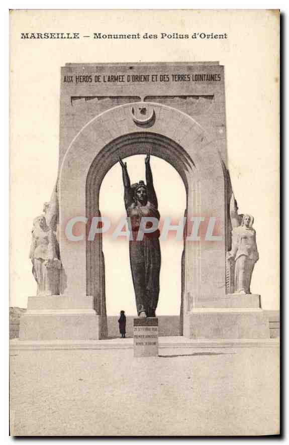 CPA Marseille Monument des Poilus d'Orient