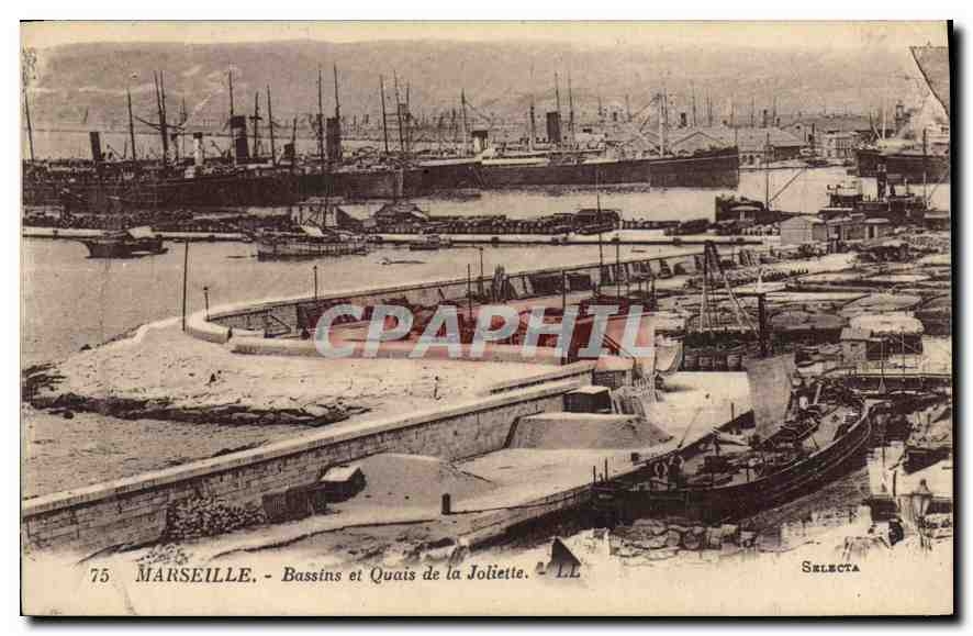 CPA Marseille Bassins et Quais de la Joliette 