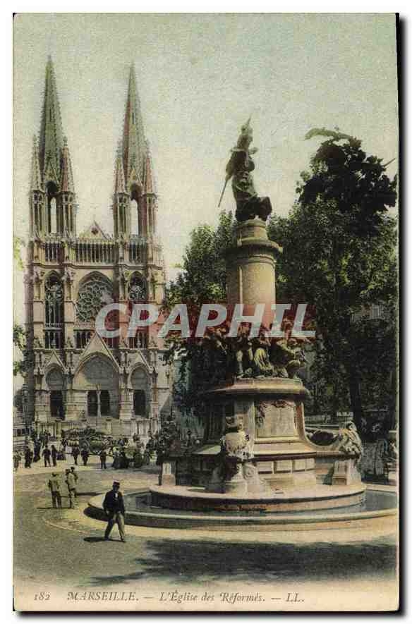 CPA Marseille l'eglise des Reformes 