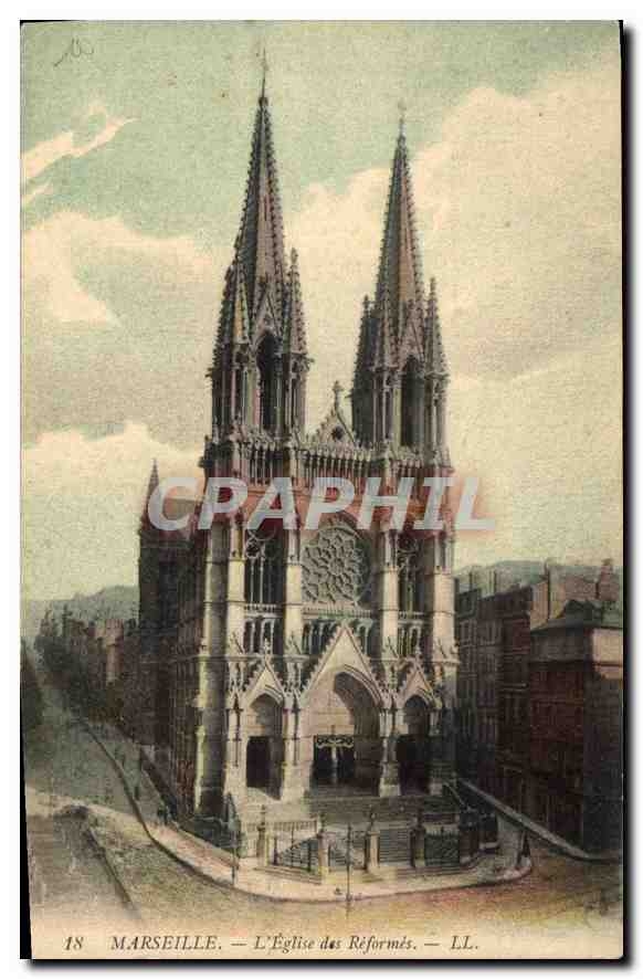 CPA Marseille l'eglise des Reformes 