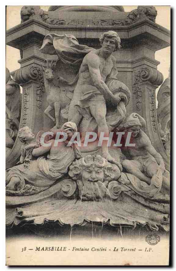 CPA Marseille Fontaine Cantini le Torrent 